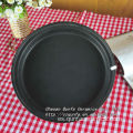 Ceramic Matt Surface Saucer Negro Placa pequeña